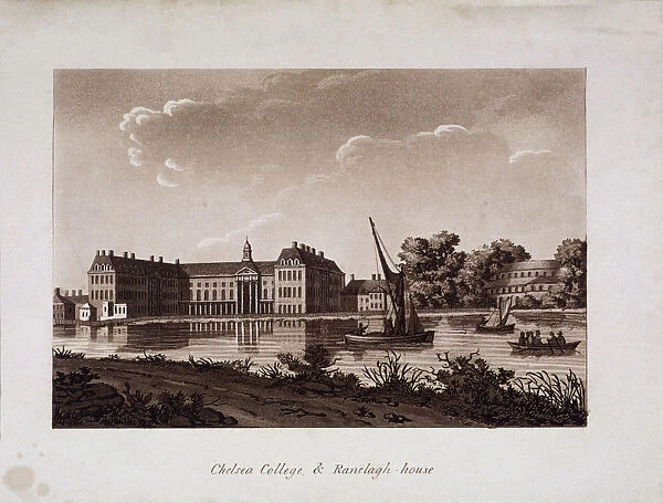 The Royal Hospital and Ranelagh House, Chelsea, London, c1800