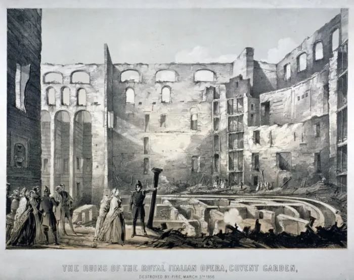 Framed Print : Royal Italian Opera House, Covent Garden, London, 1856 Framed Print : Royal Italian Opera House, Covent Garden, London, 1856