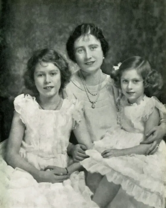 Framed Print : Three Royal Ladies - 1937, 1947. Creator: Unknown Framed Print : Three Royal Ladies - 1937, 1947. Creator: Unknown