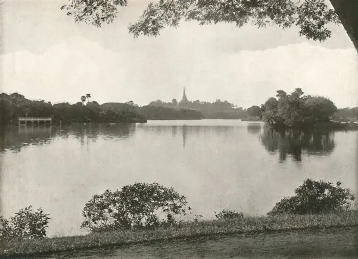 Framed Print : Royal Lakes, Rangoon, 1900. Creator: Unknown Framed Print : Royal Lakes, Rangoon, 1900. Creator: Unknown
