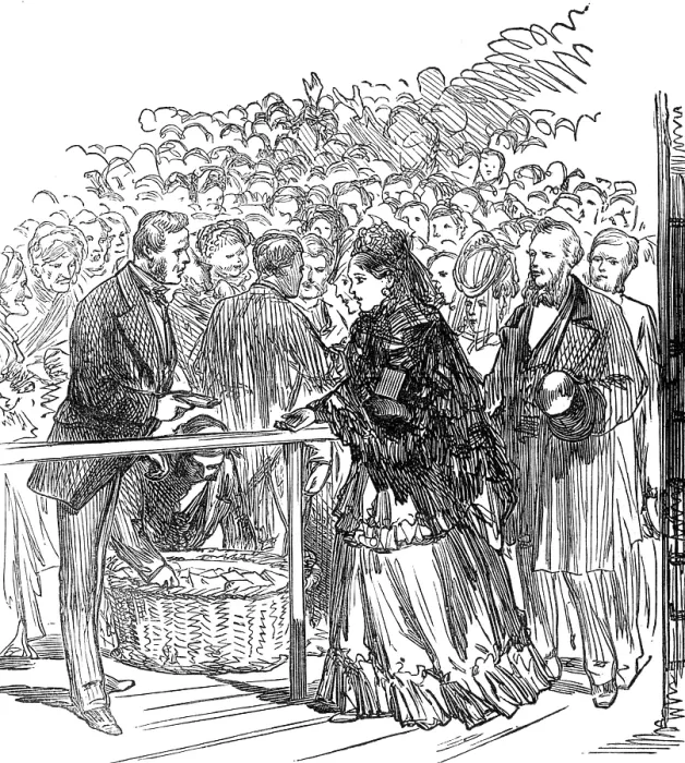 Framed Print : The Royal Marriage: distribution of bride-cake in Edinburgh, 1874. Creator: Unknown Framed Print : The Royal Marriage: distribution of bride-cake in Edinburgh, 1874. Creator: Unknown
