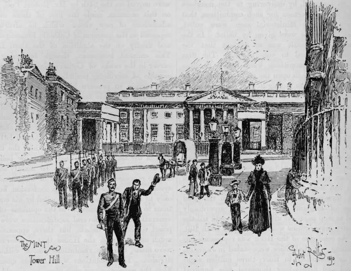 Framed Print : The Royal Mint, London, 19th century (1906). Artist: Herbert Railton Framed Print : The Royal Mint, London, 19th century (1906). Artist: Herbert Railton
