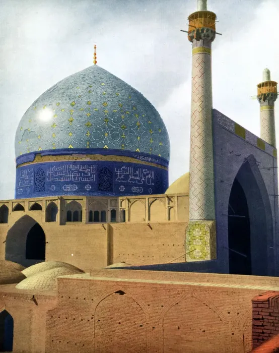 Framed Print : The Royal Mosque at Isfahan, 1931. Artist: Pascal Coste Framed Print : The Royal Mosque at Isfahan, 1931. Artist: Pascal Coste