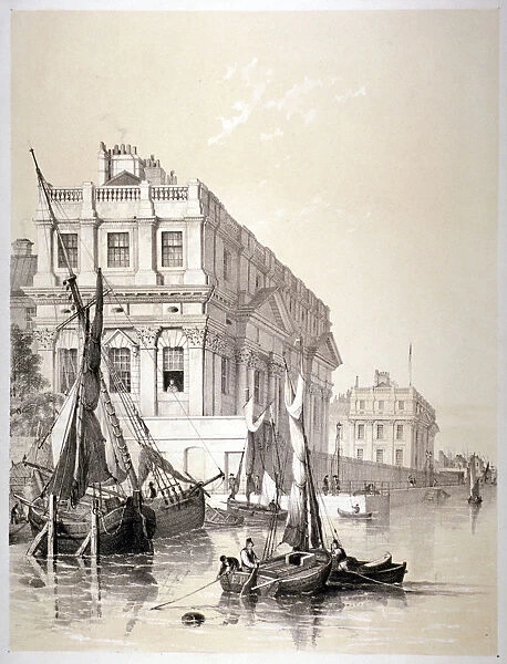 The Royal Naval Hospital, Greenwich, London, 1838