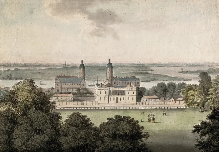Framed Print : The Royal Naval Hospital and the Queen's House, Greenwich, the Isle of Dogs beyond, c1800s.. Creator: George Samuel. The Royal Naval Hospital and the Queen's House, Greenwich, the Isle of Dogs beyond, c1800s.. Creator: George Samuel Framed Print : The Royal Naval Hospital and the Queen's House, Greenwich, the Isle of Dogs beyond, c1800s.. Creator: George Samuel. The Royal Naval Hospital and the Queen's House, Greenwich, the Isle of Dogs beyond, c1800s.. Creator: George Samuel