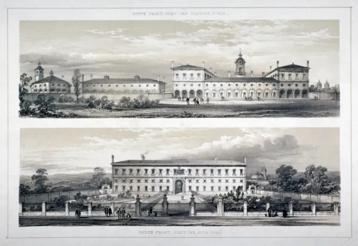 Framed Print : The Royal Naval School, Lewisham High Road, New Cross, Lewisham, London, c1870. Artist