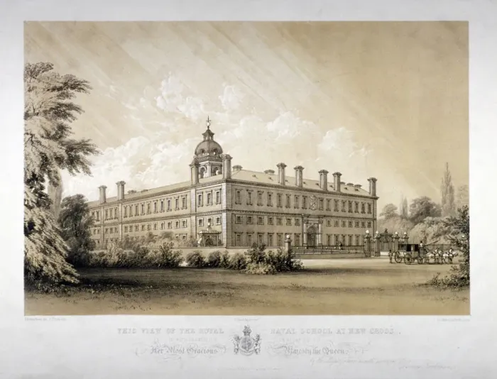 Framed Print : The Royal Naval School at New Cross, Lewisham, London, c1870 Framed Print : The Royal Naval School at New Cross, Lewisham, London, c1870