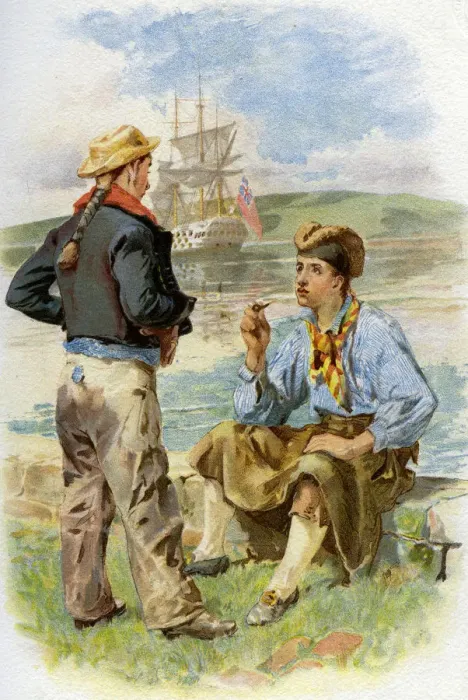 Framed Print : Royal Navy sailors, 18th century (c1890-c1893) Framed Print : Royal Navy sailors, 18th century (c1890-c1893)