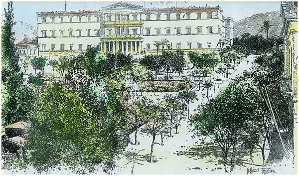 The Royal Palace, Athens, Greece, c1890