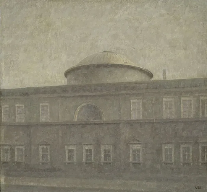 Framed Print : The Royal Palace Church in Copenhagen, 1910. Creator: Vilhelm Hammershoi Framed Print : The Royal Palace Church in Copenhagen, 1910. Creator: Vilhelm Hammershoi