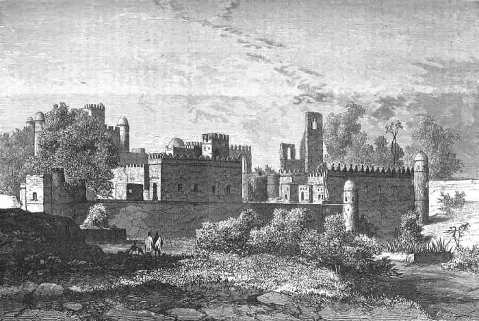 Framed Print : Royal Palace at Gondar; A journey through Soudan and Western Abyssinia, with Reminiscences...1875. Creator: Unknown Framed Print : Royal Palace at Gondar; A journey through Soudan and Western Abyssinia, with Reminiscences...1875. Creator: Unknown