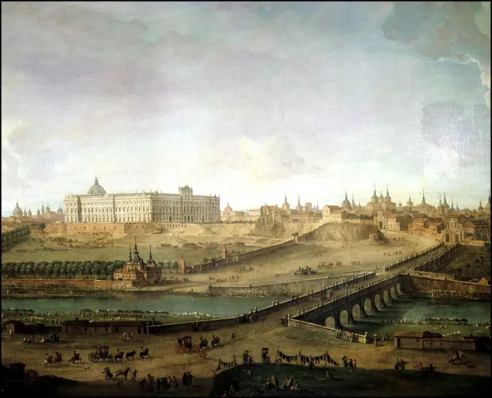 Framed Print : Royal Palace of Madrid, oil on canvas Framed Print : Royal Palace of Madrid, oil on canvas