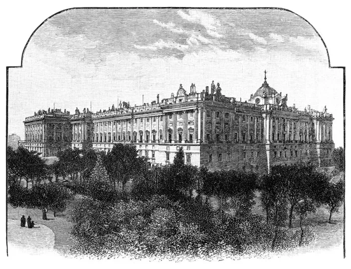 Framed Print : The Royal Palace, Madrid, Spain, 1900 Framed Print : The Royal Palace, Madrid, Spain, 1900