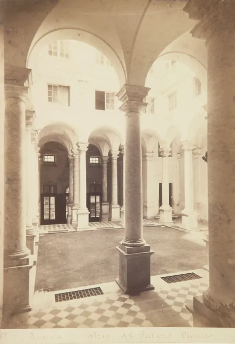 Framed Print : The Royal Palace (Palazzo Reale), Genoa, 1870-1880. Creator: Alfredo Noack Framed Print : The Royal Palace (Palazzo Reale), Genoa, 1870-1880. Creator: Alfredo Noack