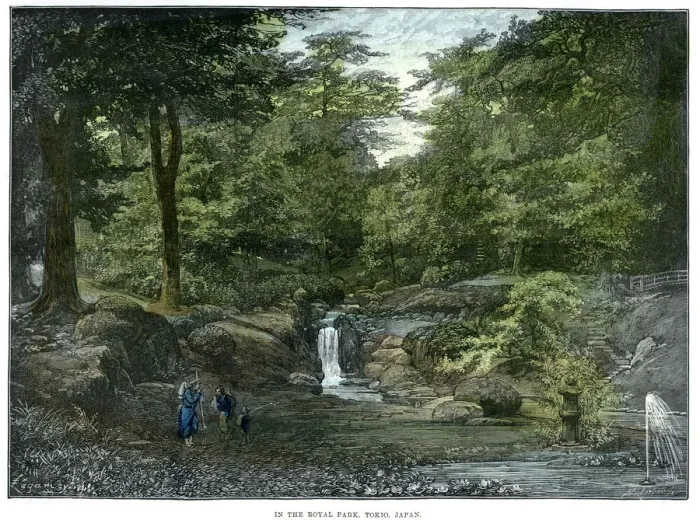 Framed Print : The Royal Park, Tokyo, Japan, 1889 Framed Print : The Royal Park, Tokyo, Japan, 1889