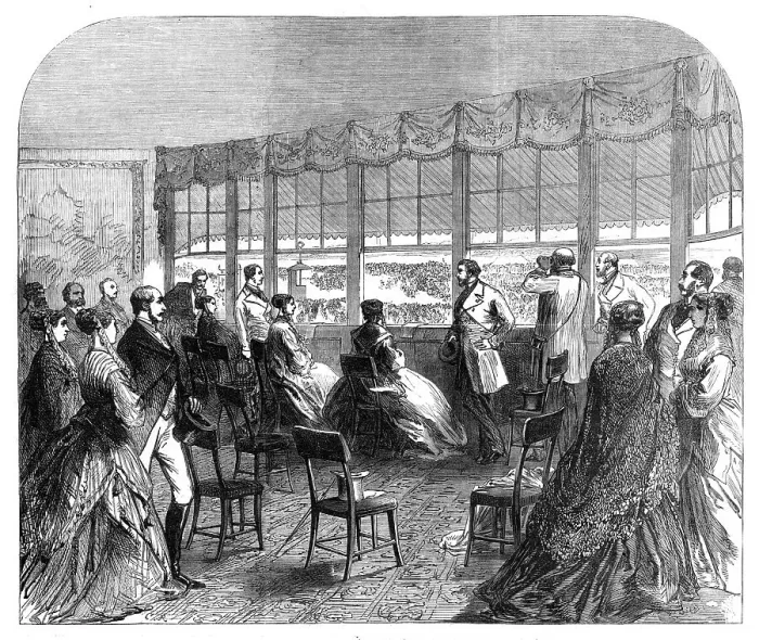 Framed Print : The Royal Party at Ascot Races, 1868. Creator: Unknown Framed Print : The Royal Party at Ascot Races, 1868. Creator: Unknown