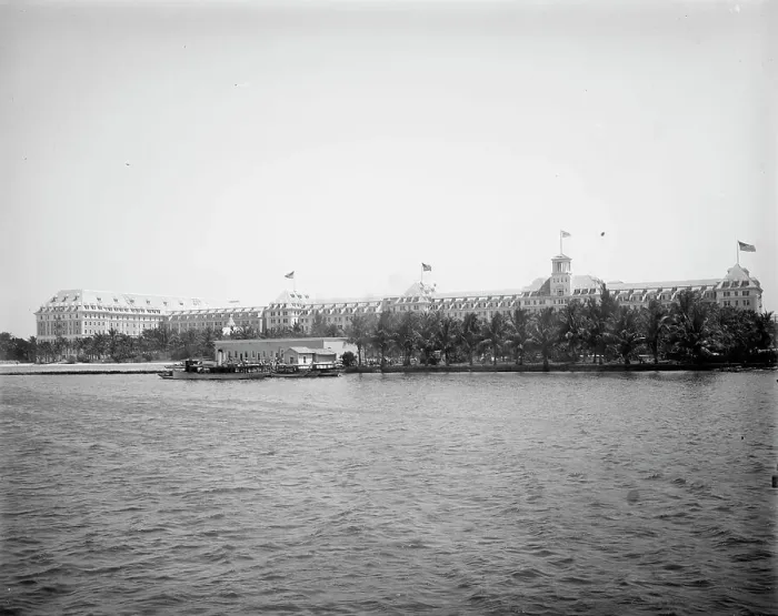 Framed Print : Royal Poinciana from wharf, Palm Beach, Fla. 1902. Creator: Unknown Framed Print : Royal Poinciana from wharf, Palm Beach, Fla. 1902. Creator: Unknown