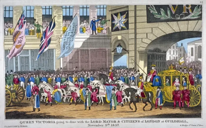 Framed Print : Royal procession passing Temple Bar, London, 1837 Framed Print : Royal procession passing Temple Bar, London, 1837