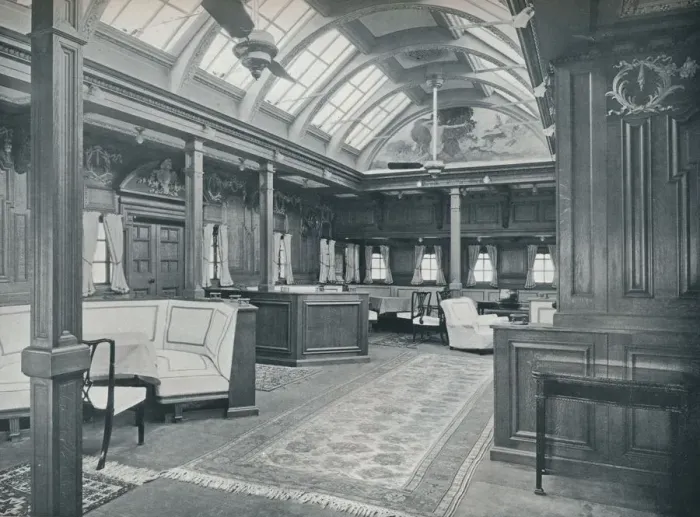 Framed Print : The Royal Smoking Room, 1911 Framed Print : The Royal Smoking Room, 1911