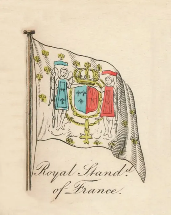 Framed Print : Royal Standard of France, 1838 Framed Print : Royal Standard of France, 1838
