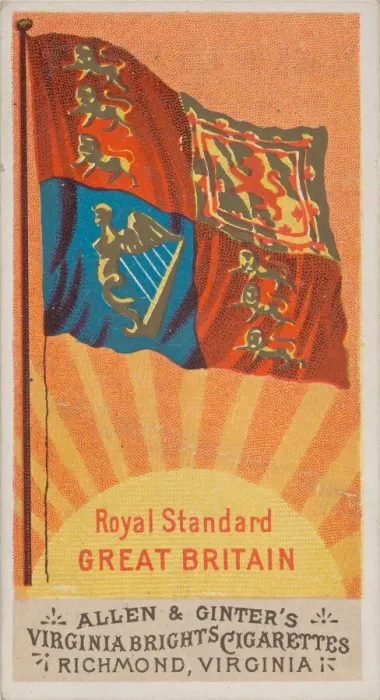Framed Print : Royal Standard, Great Britain, from Flags of All Nations Framed Print : Royal Standard, Great Britain, from Flags of All Nations