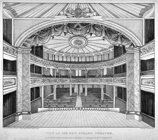 The Royal Strand Theatre, London, 1832. Artist: JW Gear