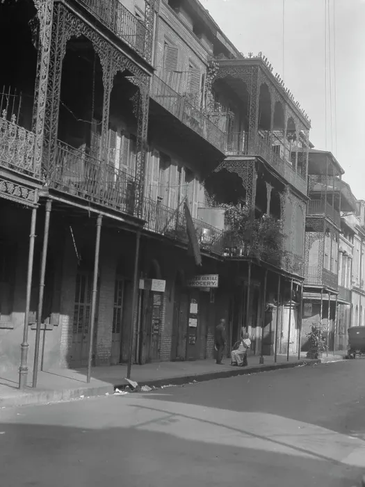 Framed Print : Royal Street, New Orleans, between 1920 and 1926. Creator: Arnold Genthe Framed Print : Royal Street, New Orleans, between 1920 and 1926. Creator: Arnold Genthe