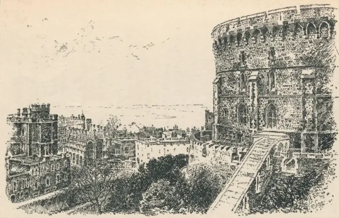 Framed Print : The Royal Tower from the King of Scotlands Lodging. 1895 Framed Print : The Royal Tower from the King of Scotlands Lodging. 1895