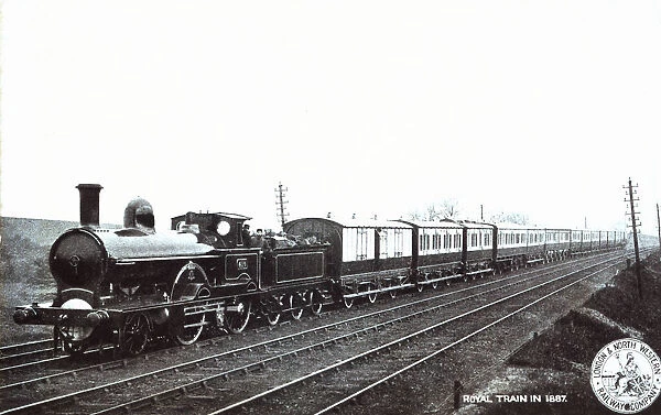 Royal Train of Rail Way Company. London & North Western circulating in 1887
