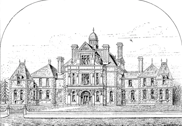 Framed Print : The Royal Victoria Hospital, Bournemouth, opened by the Prince of Wales, 1890. Creator: Waterlow & Sons Framed Print : The Royal Victoria Hospital, Bournemouth, opened by the Prince of Wales, 1890. Creator: Waterlow & Sons