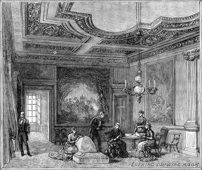 Framed Print : The Royal Visit to Edinburgh: Evening Drawing Room, Holyrood Palace, 1881. Creator: Unknown Framed Print : The Royal Visit to Edinburgh: Evening Drawing Room, Holyrood Palace, 1881. Creator: Unknown