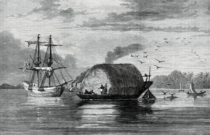 Framed Print : The Royal Visit to India: craft on the Hooghly, from a sketch by one of our special artists, 1876. Creator: E. Hastie Framed Print : The Royal Visit to India: craft on the Hooghly, from a sketch by one of our special artists, 1876. Creator: E. Hastie