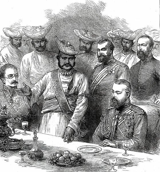 The Royal Visit to India: Scindia proposing the health of the Prince of Wales at Gwalior...1876. Creator: Unknown