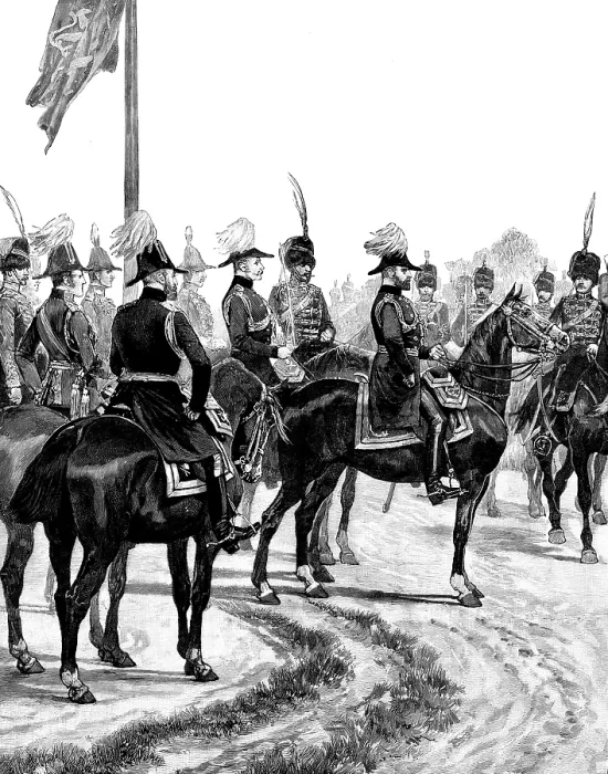 Framed Print : The Royal Visit to Warwickshire: the Prince of Wales reviewing the Warwickshire Yeomanry Corps, 1895 Creator: Unknown Framed Print : The Royal Visit to Warwickshire: the Prince of Wales reviewing the Warwickshire Yeomanry Corps, 1895 Creator: Unknown