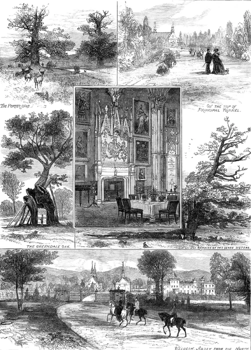 Framed Print : The Royal Visit to Welbeck Abbey, 1881. Creator: Unknown