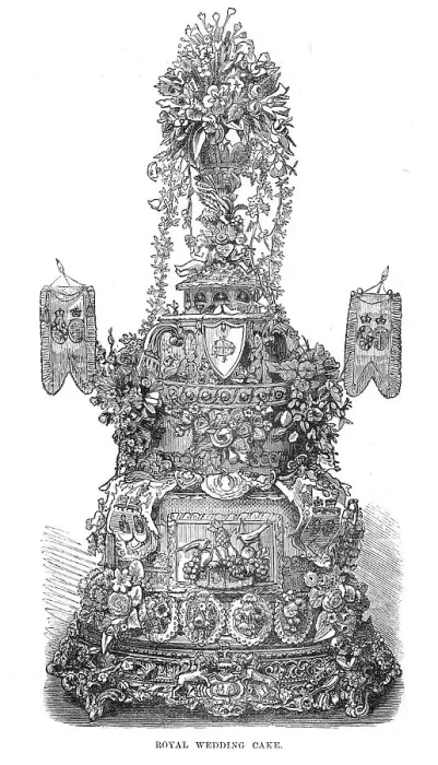 Framed Print : Royal Wedding Cake, 1871. Creator: Unknown Framed Print : Royal Wedding Cake, 1871. Creator: Unknown