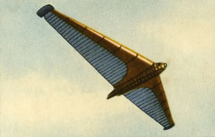 Framed Print : RRG flying-wing plane, 1932. Creator: Unknown Framed Print : RRG flying-wing plane, 1932. Creator: Unknown