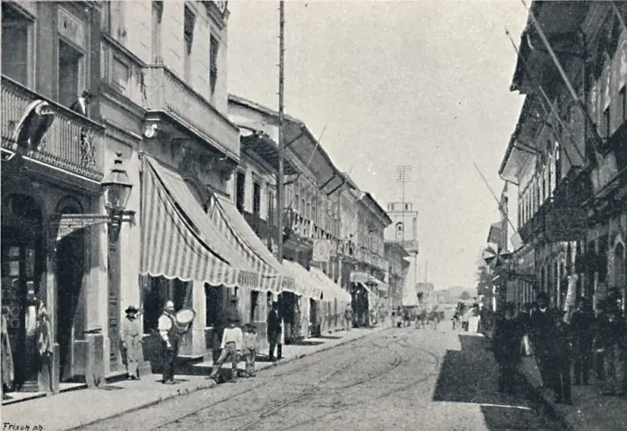 Framed Print : Rua Direita, 1895. Artist: Paulo Kowalsky Framed Print : Rua Direita, 1895. Artist: Paulo Kowalsky