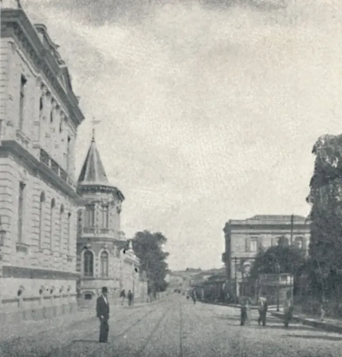 Framed Print : Rua Florencio d Abreu, 1895. Artist: Oscar Ernheim Framed Print : Rua Florencio d Abreu, 1895. Artist: Oscar Ernheim