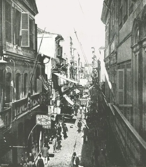 Framed Print : The Rua do Ouvidor, Rio de Janeiro, Brazil, 1895. Creator: Marc Ferrez Framed Print : The Rua do Ouvidor, Rio de Janeiro, Brazil, 1895. Creator: Marc Ferrez