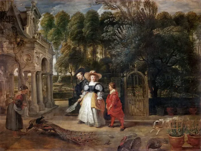 Framed Print : Rubens and Helene Fourment in the Garden, ca 1631. Creator: Rubens, Pieter Paul (1577-1640) Framed Print : Rubens and Helene Fourment in the Garden, ca 1631. Creator: Rubens, Pieter Paul (1577-1640)