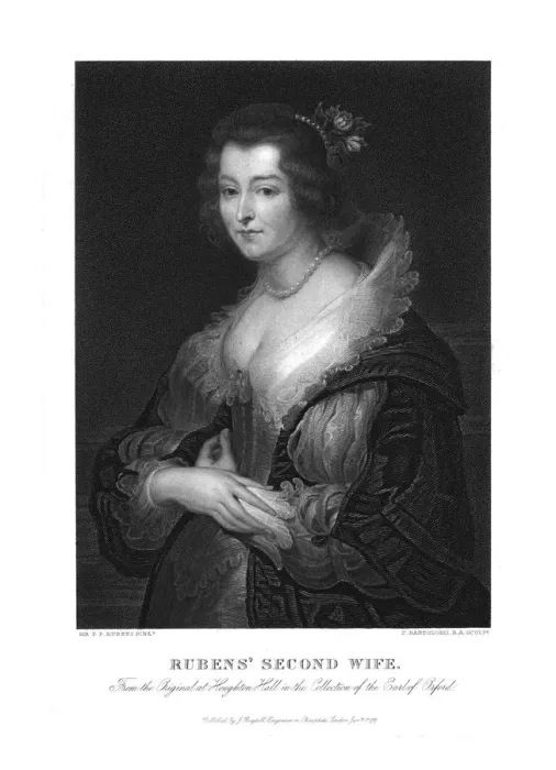 Framed Print : Rubens Second Wife, (mid-late 18th century). Creator: Francesco Bartolozzi Framed Print : Rubens Second Wife, (mid-late 18th century). Creator: Francesco Bartolozzi
