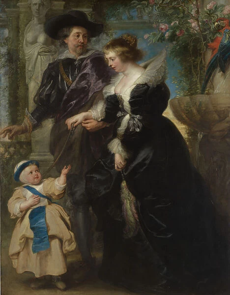 Rubens, His Wife Helena Fourment (1614-1673), and Their Son Frans (1633-1678), ca
