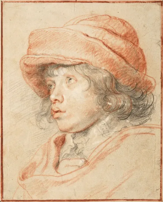 Framed Print : Rubenss Son Nicols Wearing a Red Felt Cap, 1625-1627. Artist: Rubens, Pieter Paul (1577-1640) Framed Print : Rubenss Son Nicols Wearing a Red Felt Cap, 1625-1627. Artist: Rubens, Pieter Paul (1577-1640)