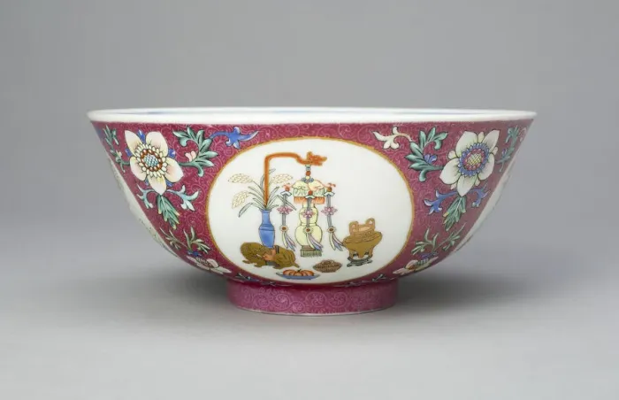 Framed Print : Ruby-Ground Medallion Bowl, Qing dynasty (1644-1911), Daoguang reign (1821-1850) Framed Print : Ruby-Ground Medallion Bowl, Qing dynasty (1644-1911), Daoguang reign (1821-1850)