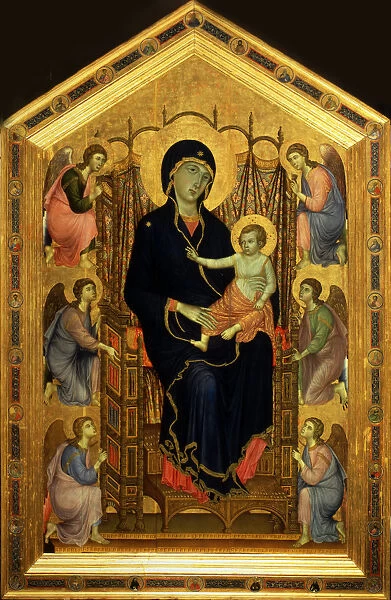 The Rucellai Madonna, ca 1285-1286. Artist: Duccio di Buoninsegna (ca 1255-1319)