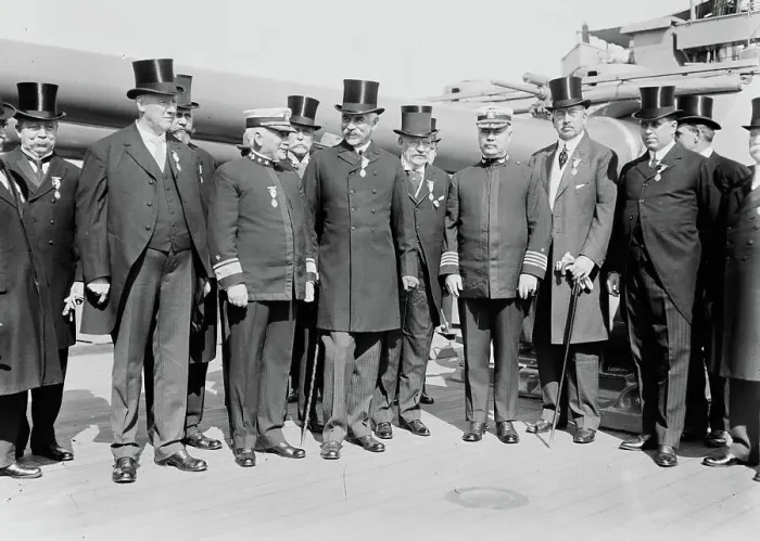 Framed Print : Rudder, Osterhaus, Barry G.T. Wilson, Hill, Smith, Waldo, between c1910 and c1915. Creator: Bain News Service Framed Print : Rudder, Osterhaus, Barry G.T. Wilson, Hill, Smith, Waldo, between c1910 and c1915. Creator: Bain News Service