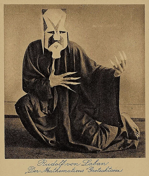 Rudolf von Laban as ?Mathematicus? (grotesque dance), 1915-1918. Creator: Anonymous