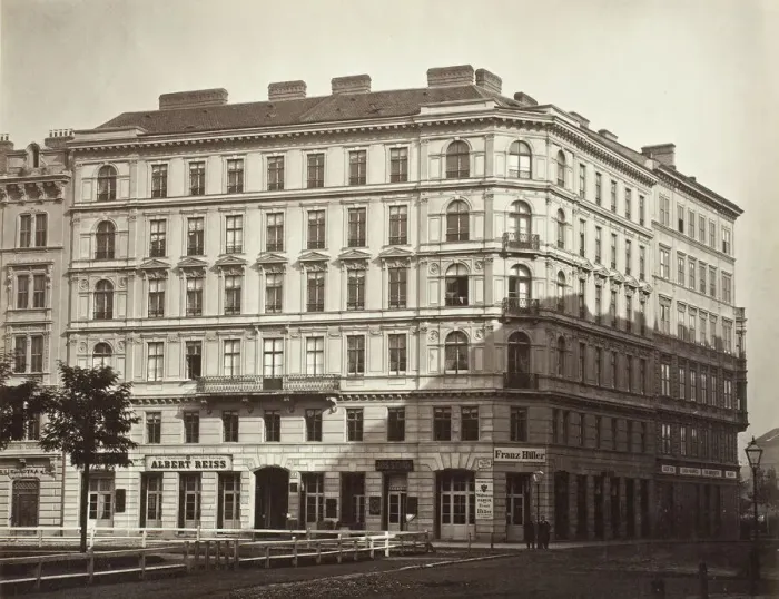 Framed Print : Rudolfs Platz No. 6, Zinshaus des Freyherrn J. von Mayer, 1860s. Creator: Unknown Framed Print : Rudolfs Platz No. 6, Zinshaus des Freyherrn J. von Mayer, 1860s. Creator: Unknown