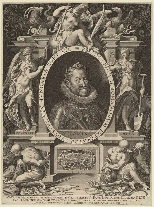 Framed Print : Rudolph II, 1603. Creator: Aegidius Sadeler II Framed Print : Rudolph II, 1603. Creator: Aegidius Sadeler II
